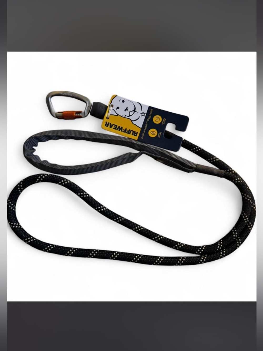 Ruffwear Black Reflective Key/Carabiner Holder Leash For Dogs